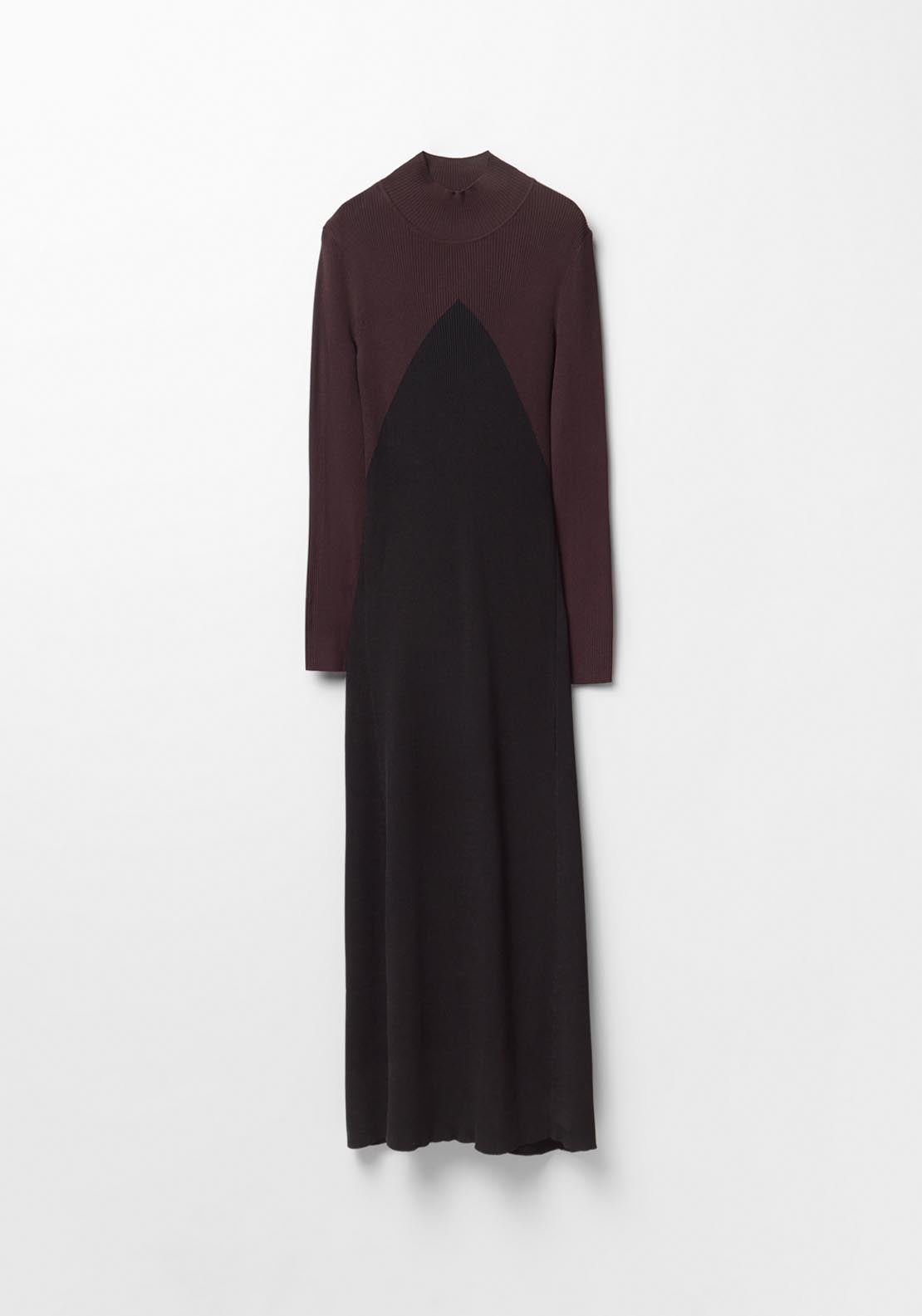 Sfera Two Tone Yoke Dress - Black 4 Shaws Department Stores