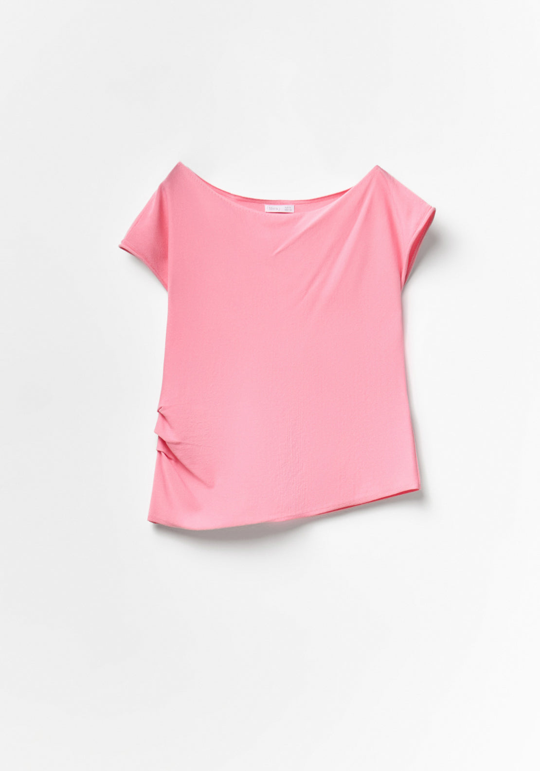 Asymmetrical Pleat Top - Pink