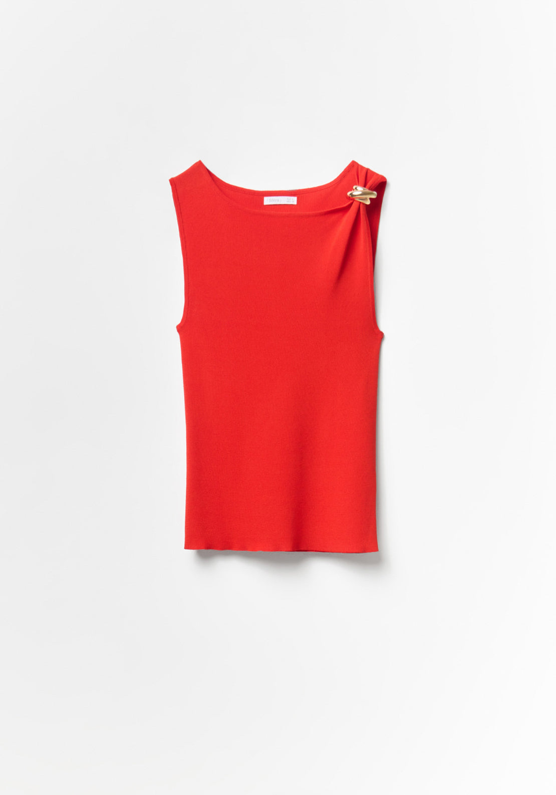 Metallic Hardware Top - Red
