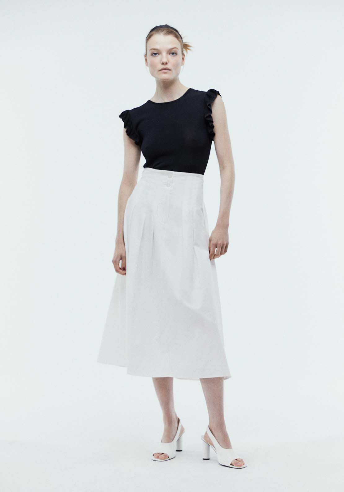Sfera Ruffled sleeves top 1 Shaws Department Stores