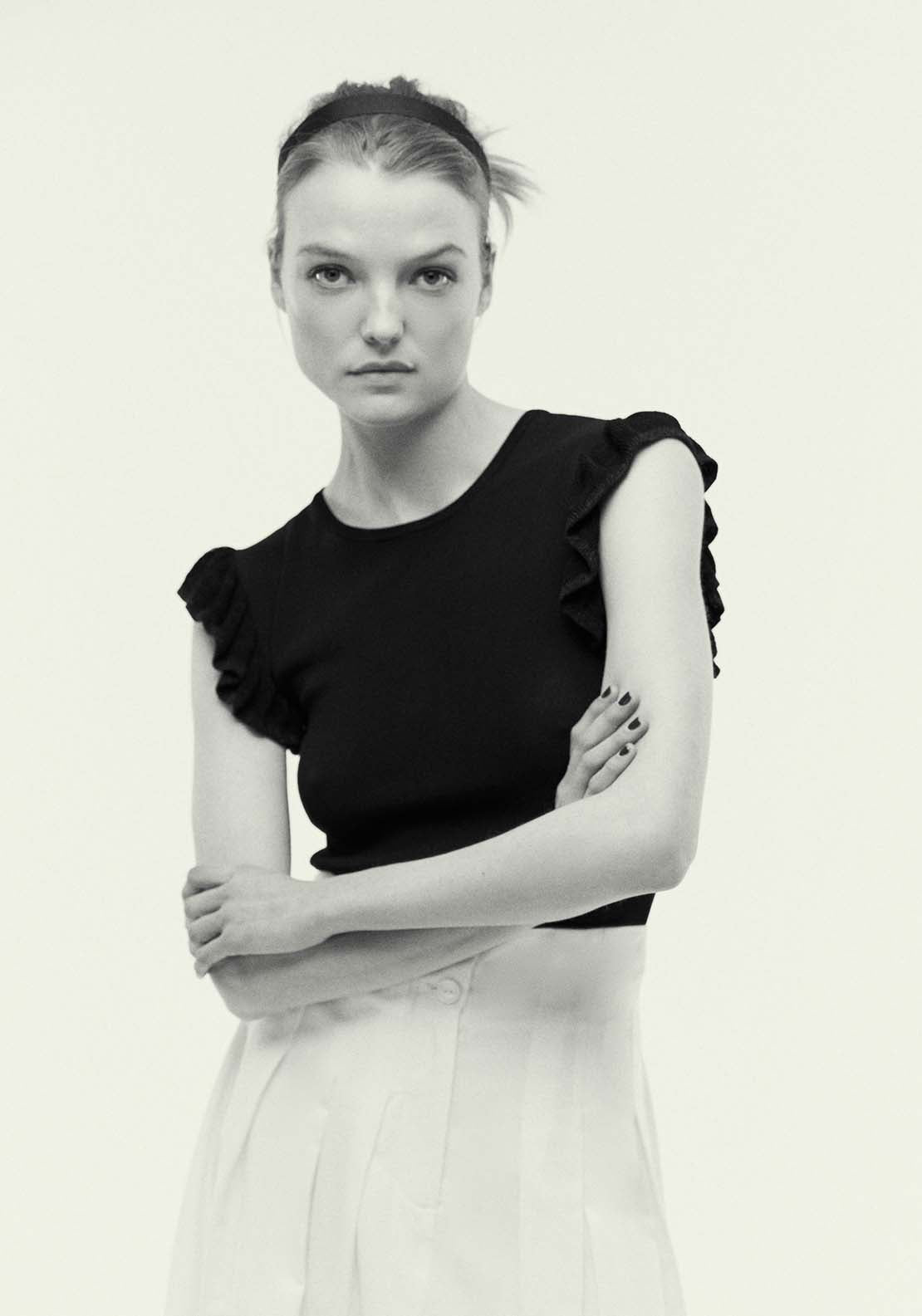 Sfera Ruffled sleeves top 5 Shaws Department Stores