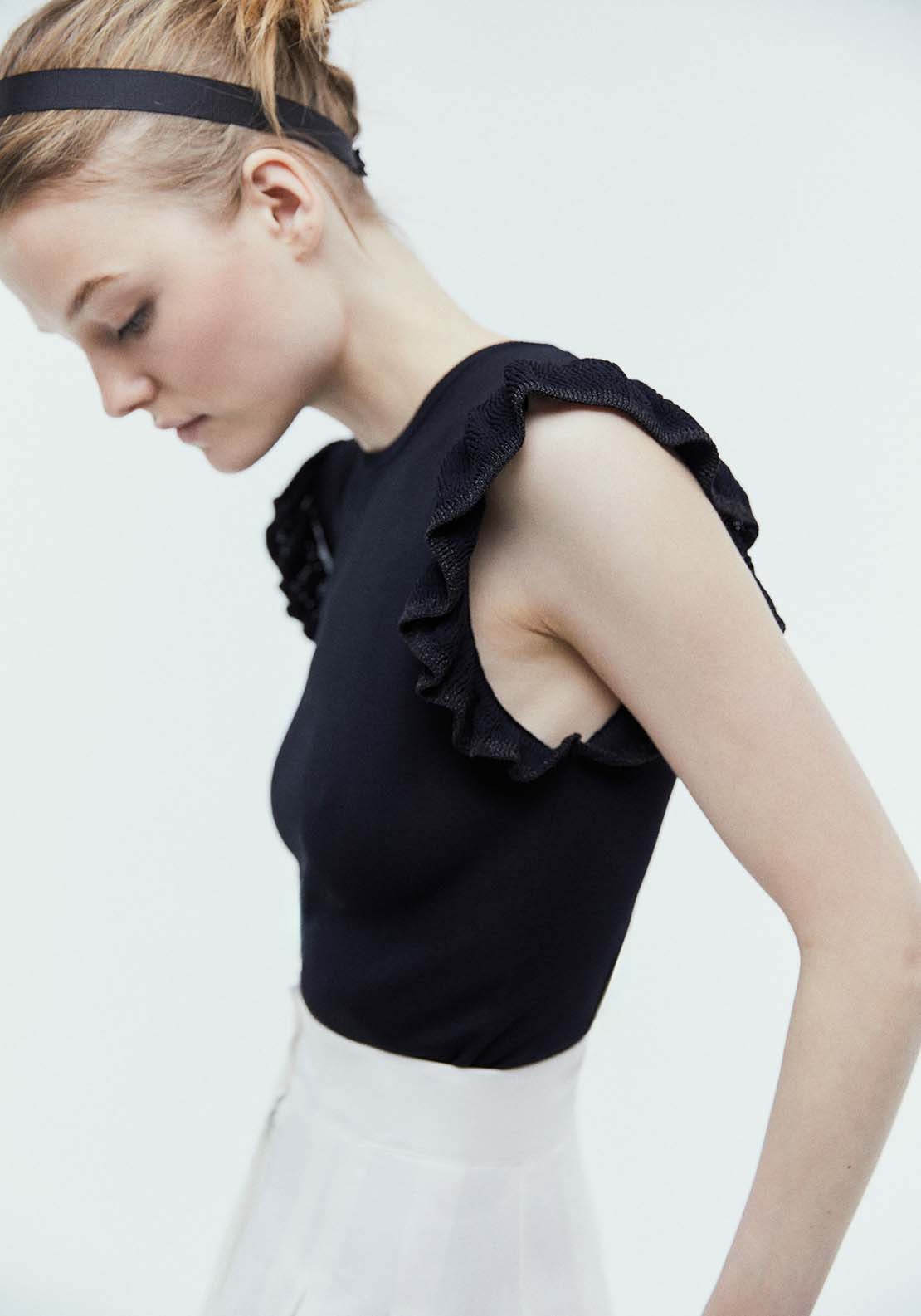 Sfera Ruffled sleeves top 4 Shaws Department Stores