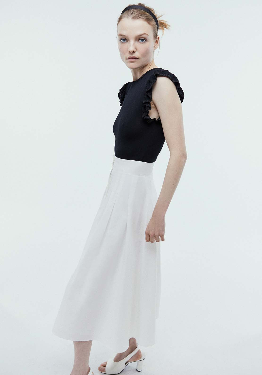 Sfera Ruffled sleeves top 2 Shaws Department Stores