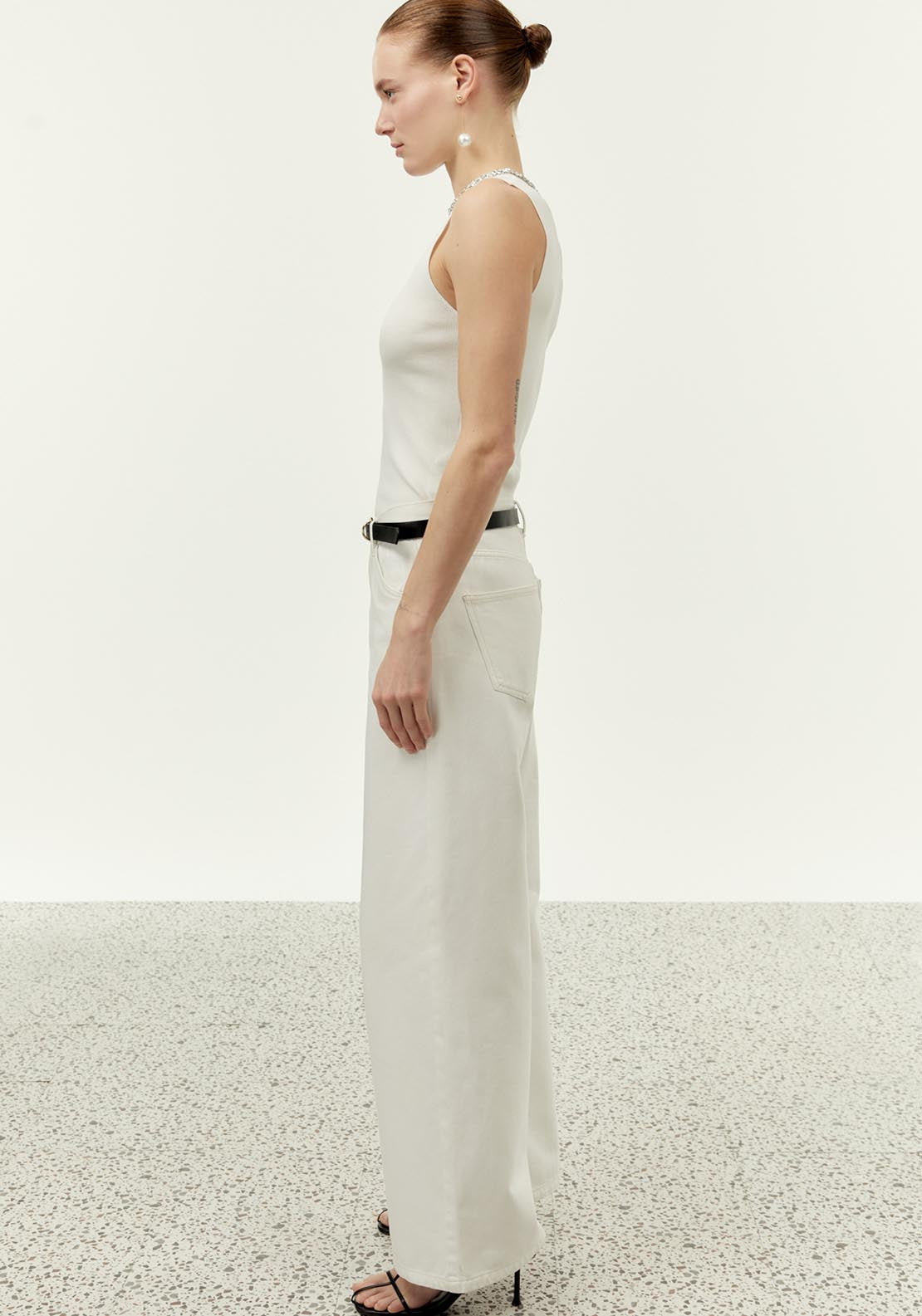 Sfera Round-neck top - White 3 Shaws Department Stores