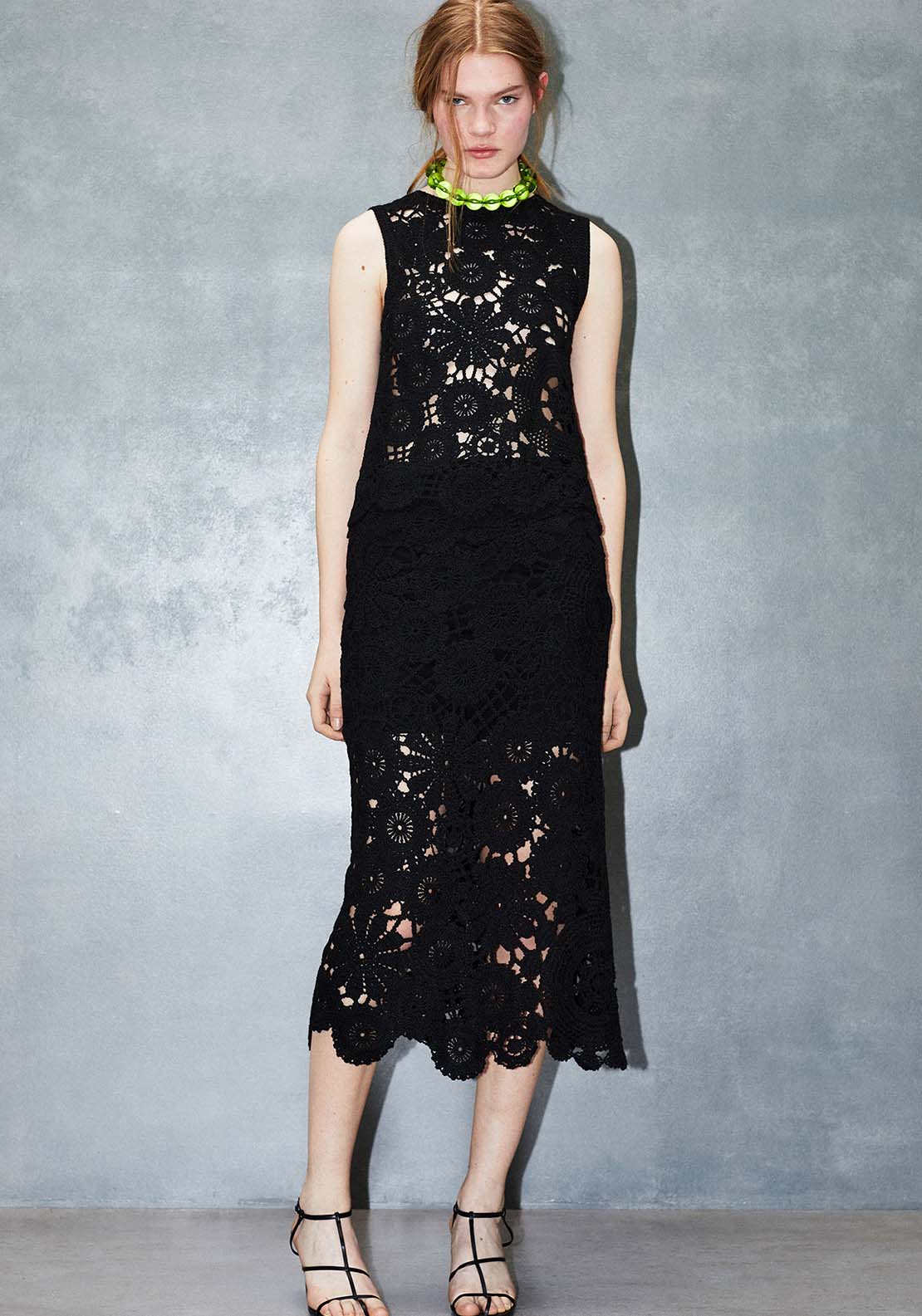 Sfera Crochet Top - Black 1 Shaws Department Stores