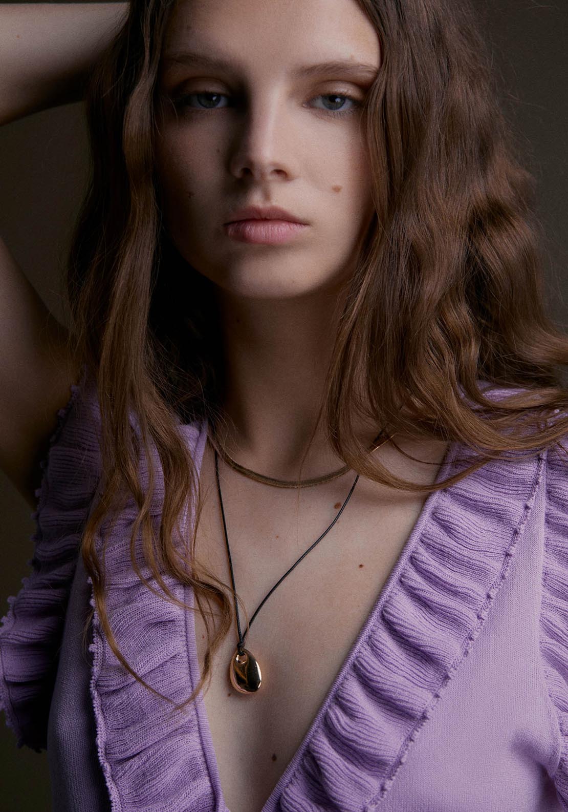 Sfera Sleeveless Top W Ruffles - Mauve 4 Shaws Department Stores