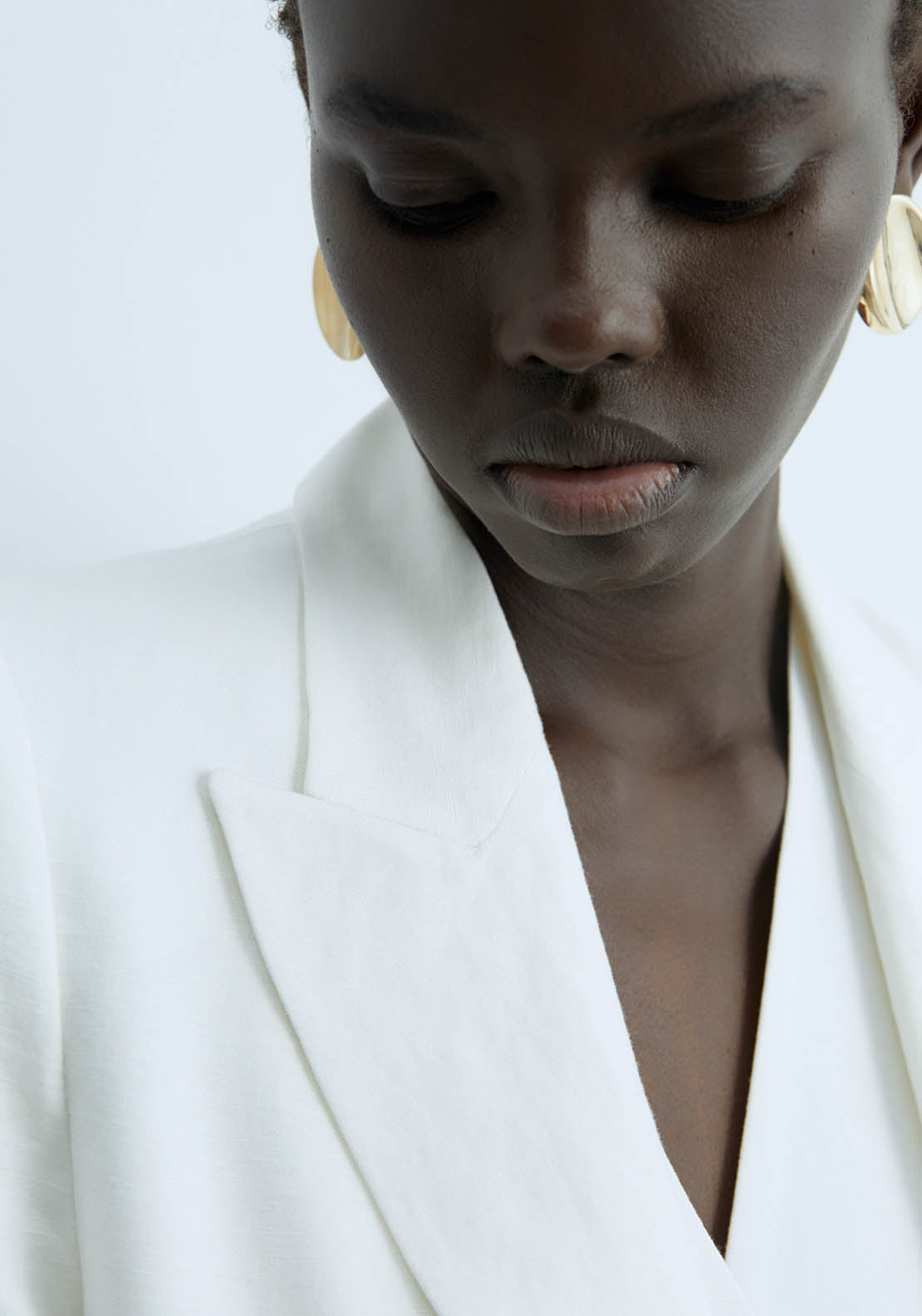 Sfera Linen Jacket - White 3 Shaws Department Stores