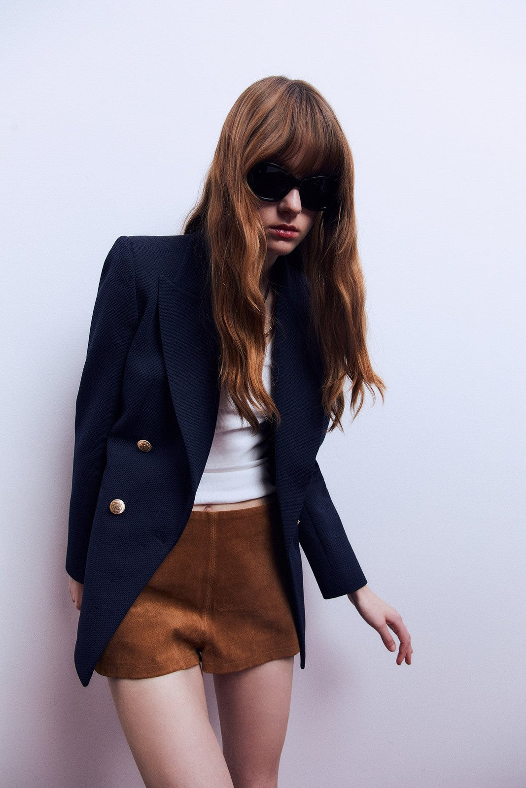 Sfera Piqué blazer - Navy 5 Shaws Department Stores
