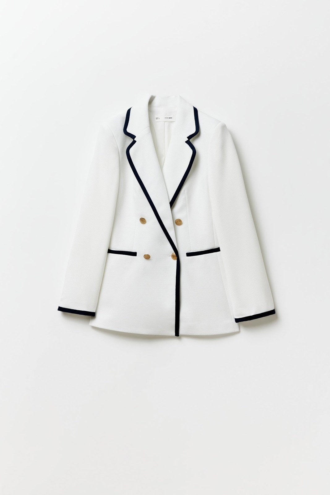 Sfera Seams piqué blazer - White 5 Shaws Department Stores