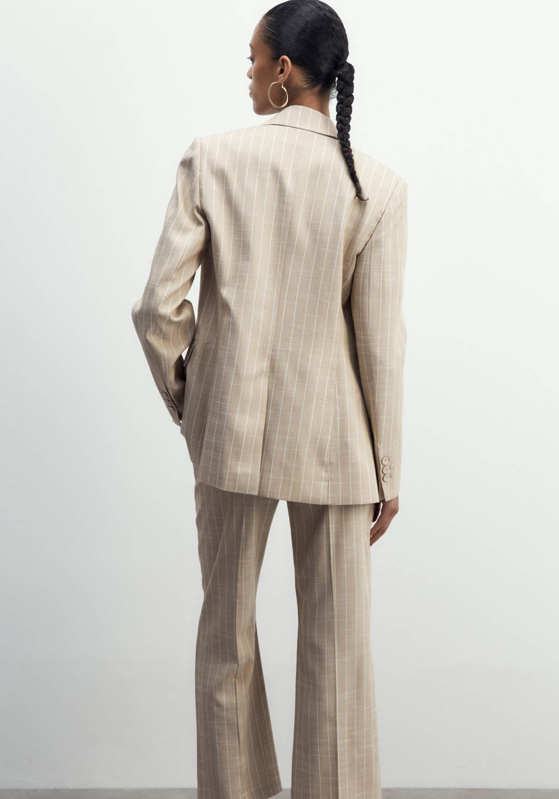 Sfera Stripes Jacket - Camel 5 Shaws Department Stores