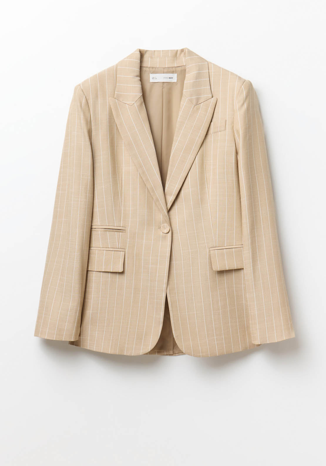 Sfera Stripes Jacket - Camel 6 Shaws Department Stores