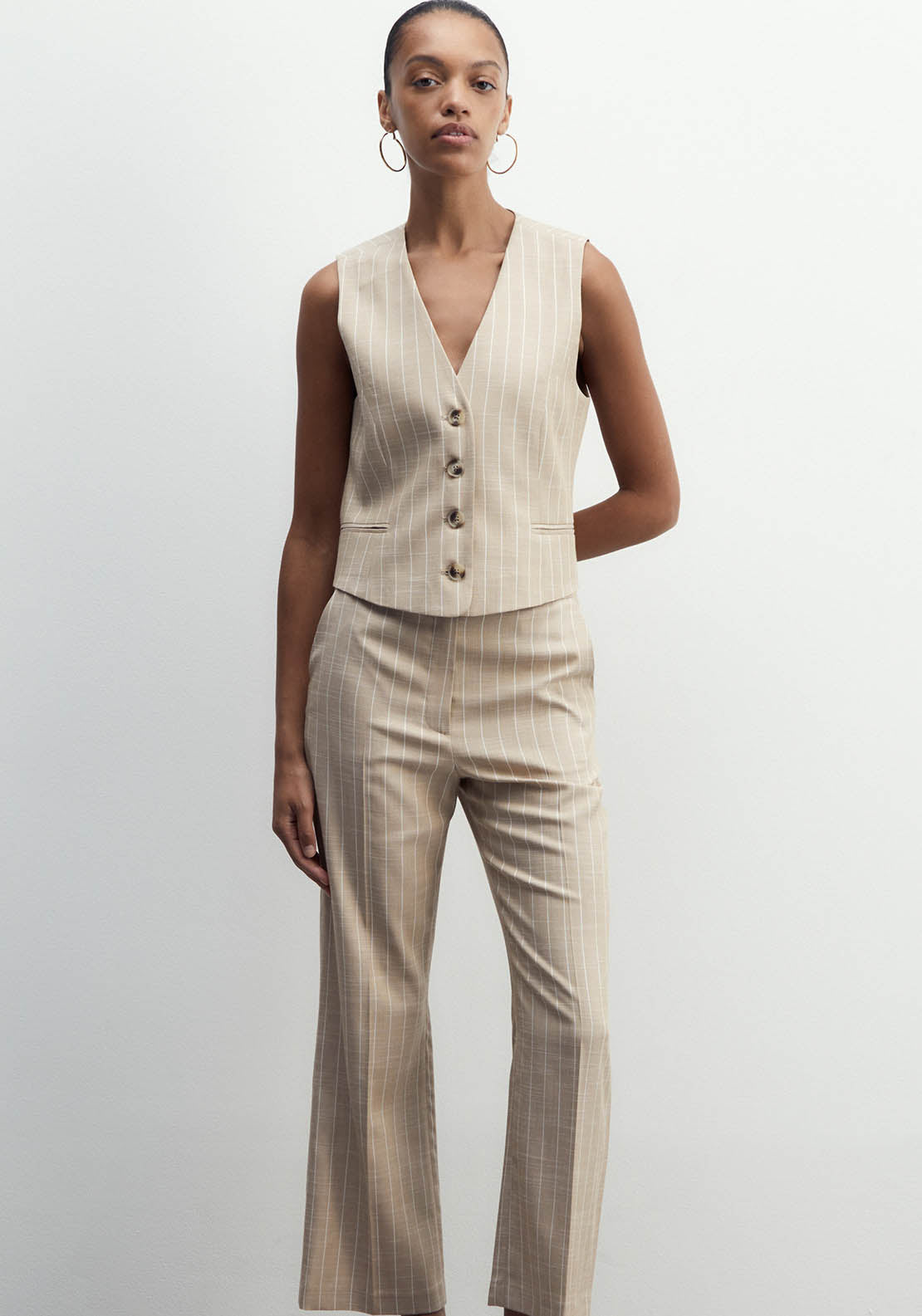 Sfera Shoulder Pads Plain Top - Print Camel 1 Shaws Department Stores