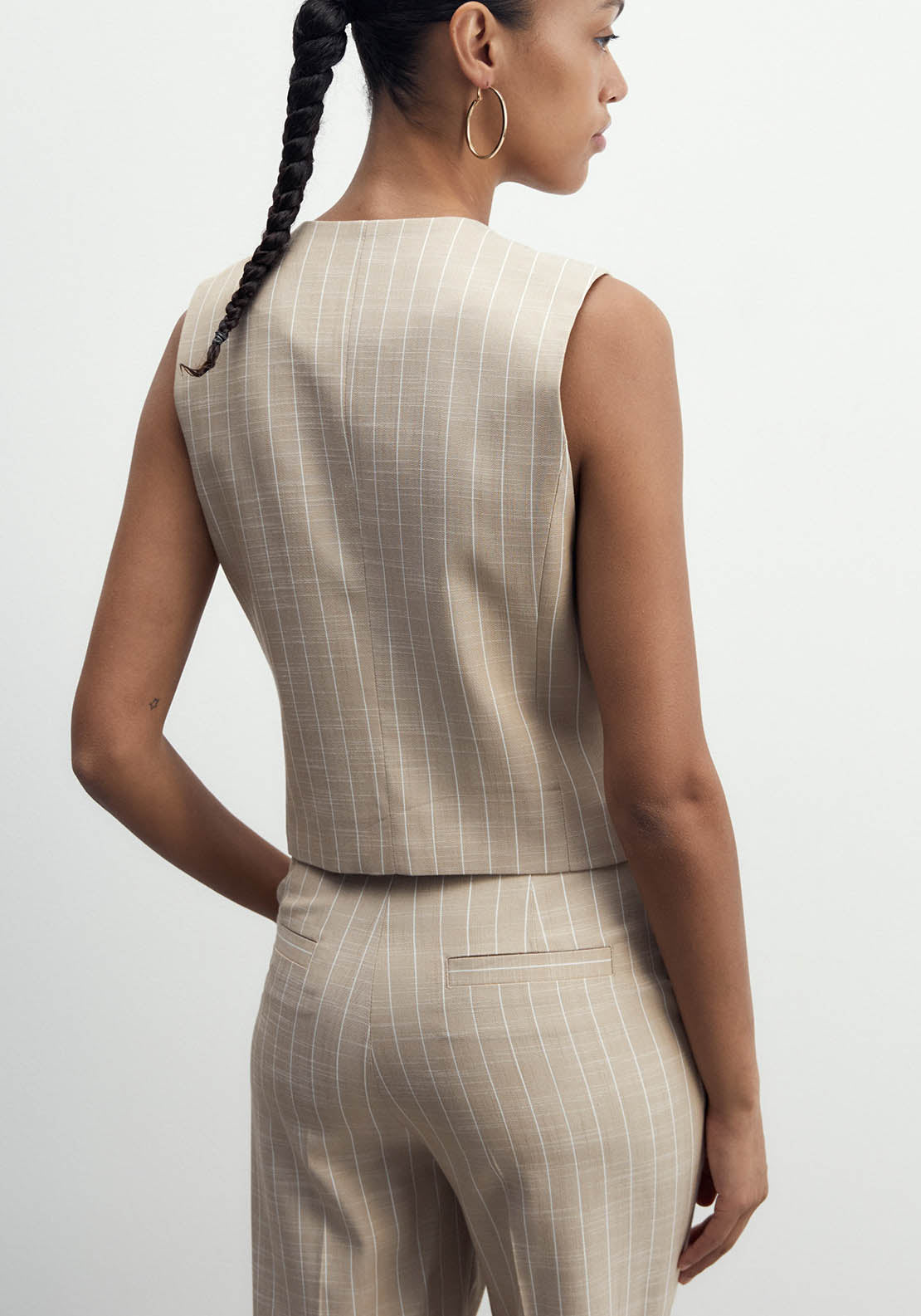 Sfera Shoulder Pads Plain Top - Print Camel 5 Shaws Department Stores