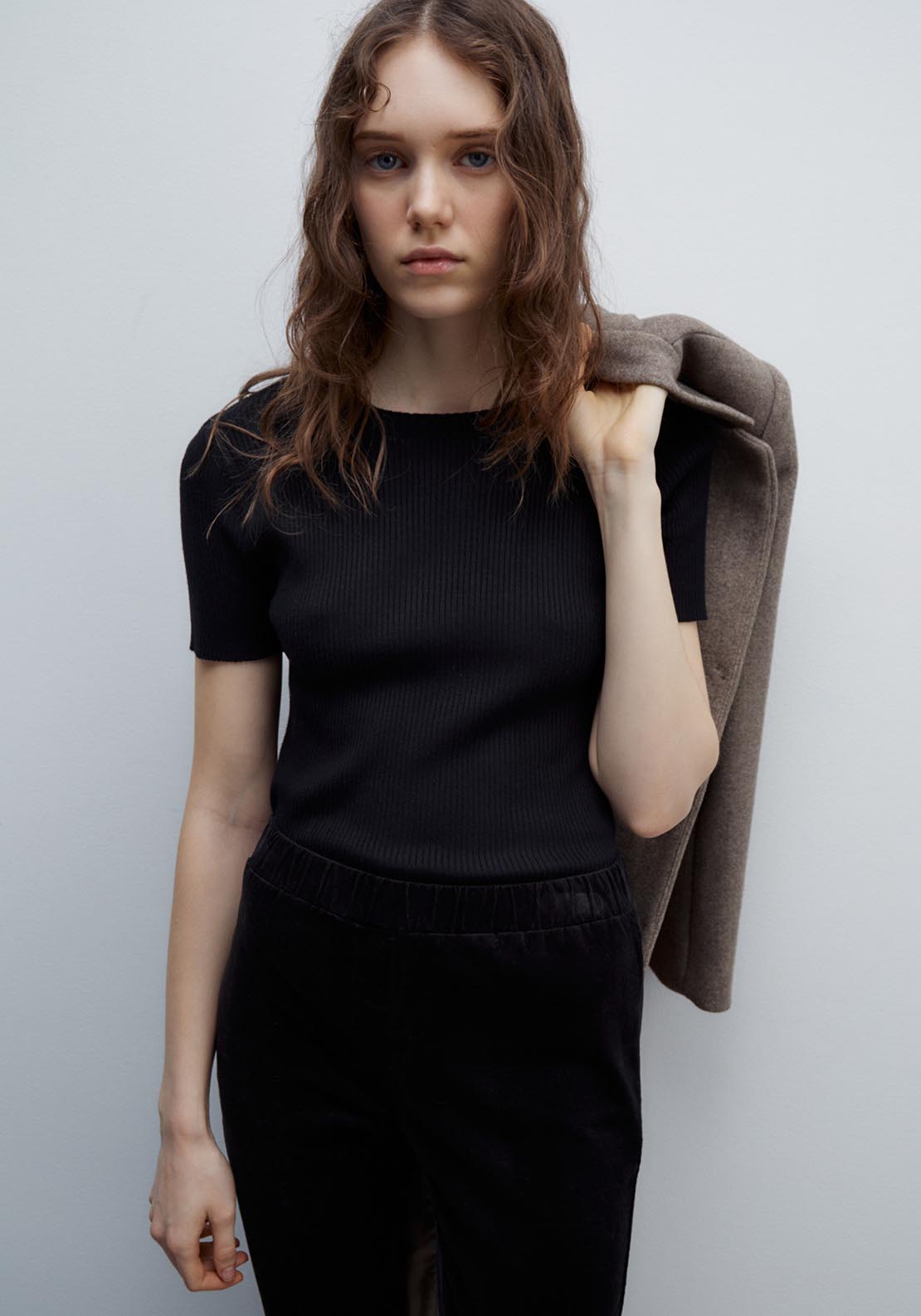 Sfera Micro-corduroy leggings - Black 6 Shaws Department Stores