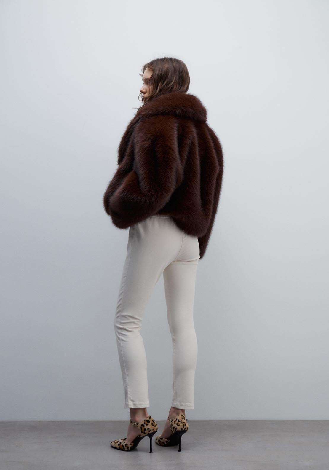 Sfera Micro-corduroy leggings - Off White 3 Shaws Department Stores