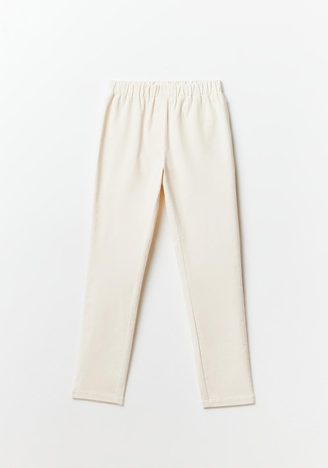 Sfera Micro-corduroy leggings - Off White 7 Shaws Department Stores