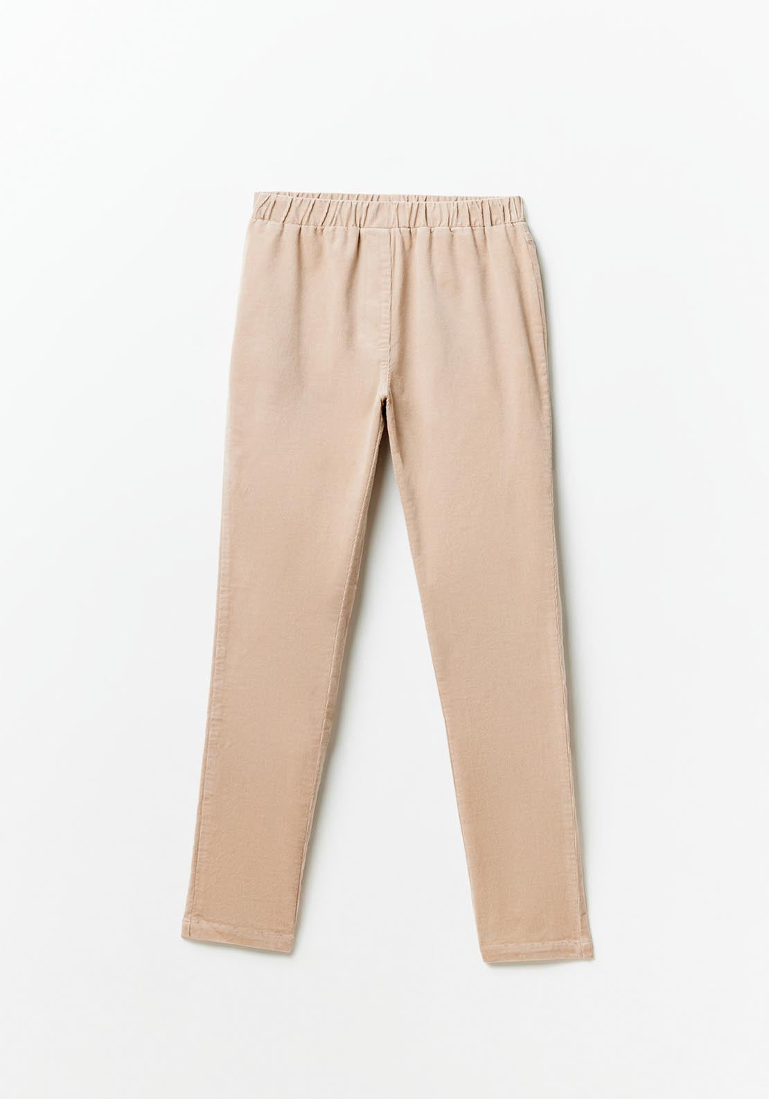 Sfera Micro-corduroy leggings - Ecru 7 Shaws Department Stores