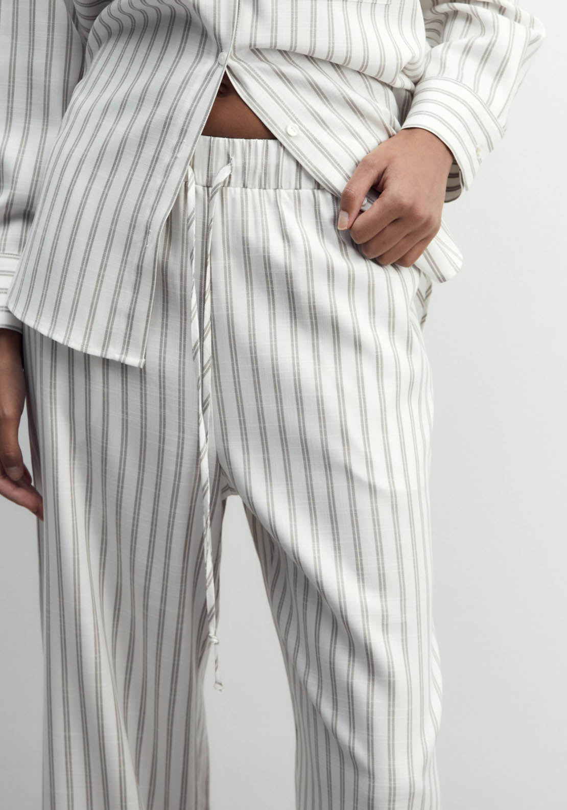 Sfera Striped Trousers - Camel 4 Shaws Department Stores