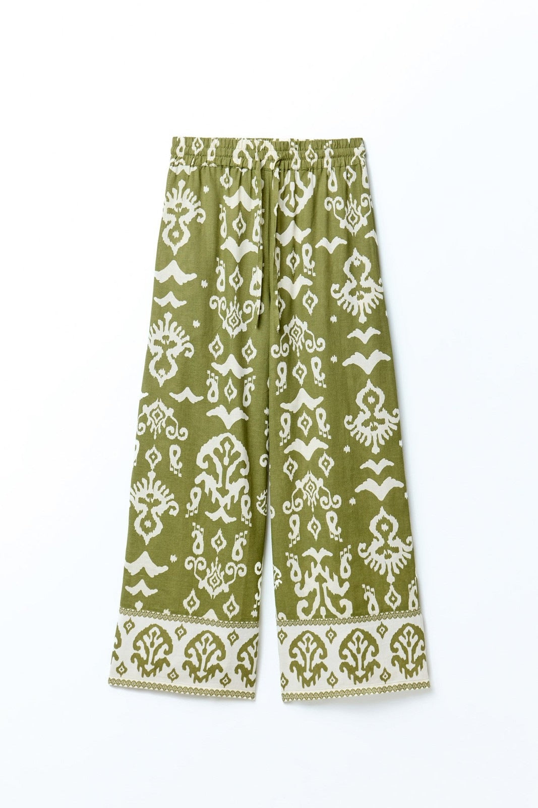 Sfera Printed trousers - Print Khaki 7 Shaws Department Stores