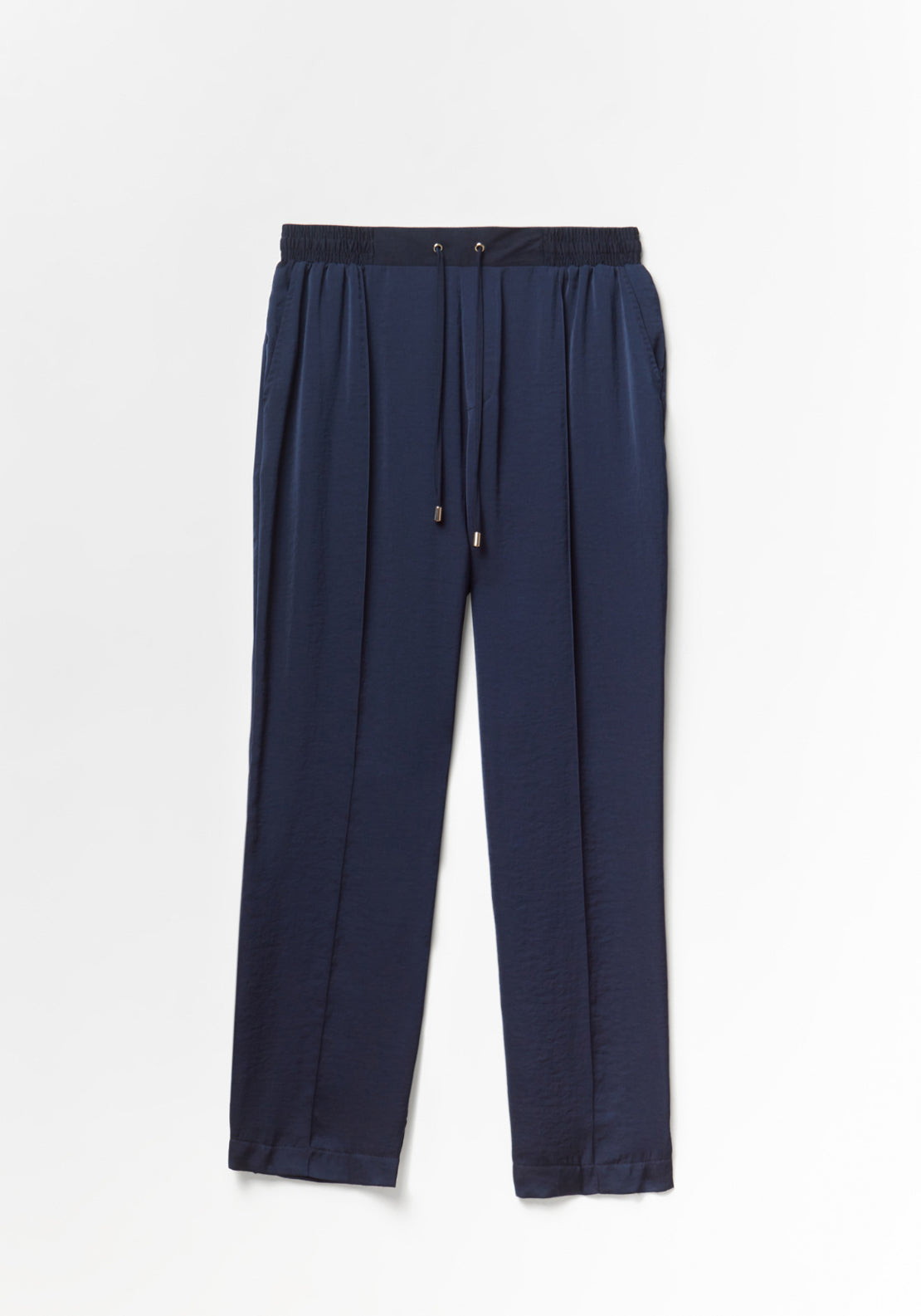 Elastic Loose Fit Trousers - Blue