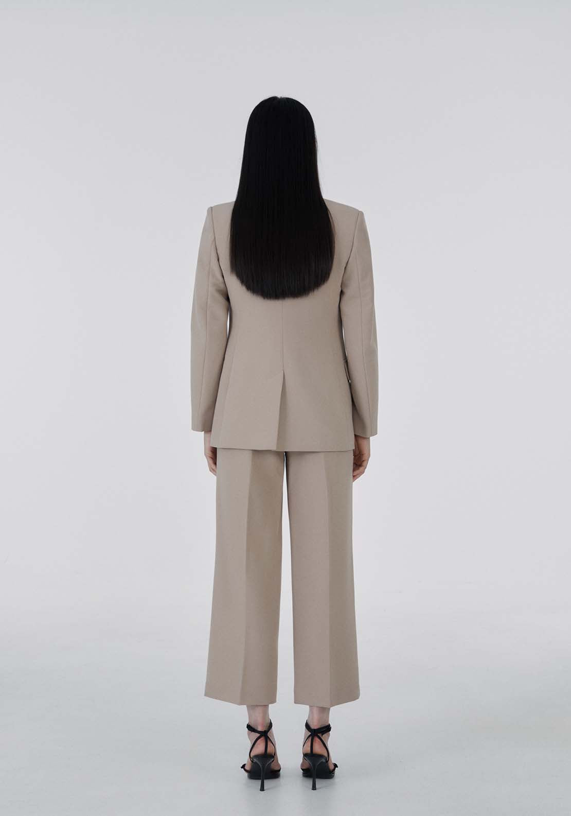Sfera Buckle wide-leg trousers - Camel 5 Shaws Department Stores