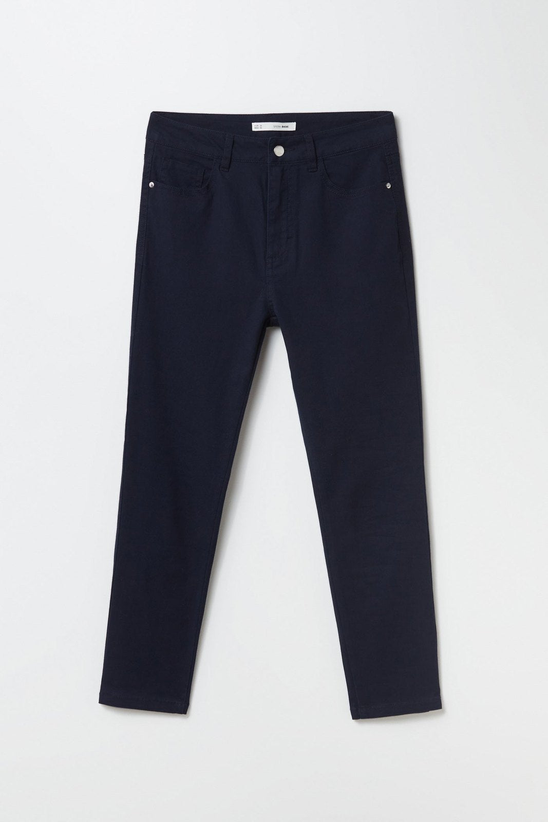 Sfera Twill capri trousers - Navy 6 Shaws Department Stores