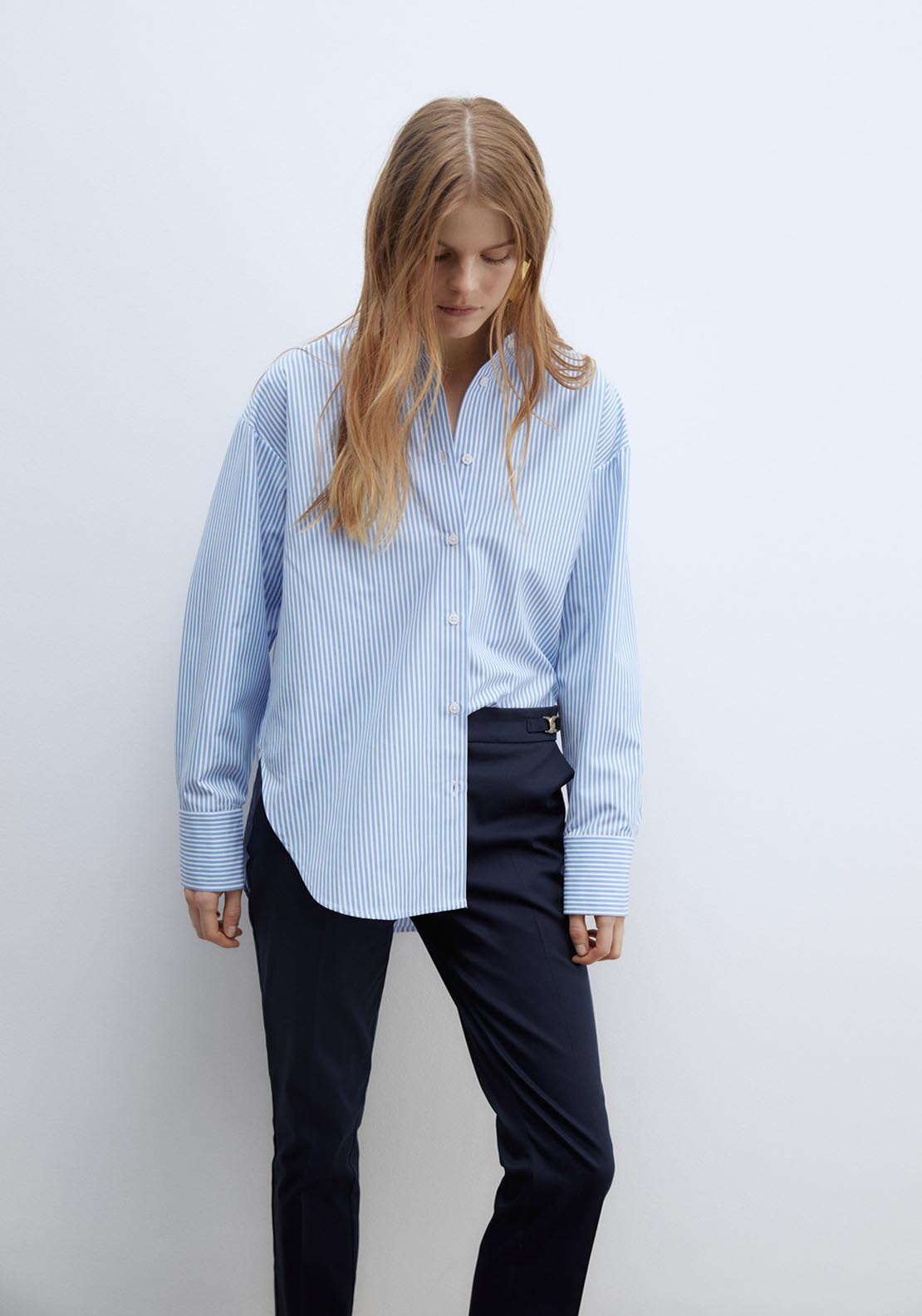 Sfera Capri trousers - Navy 2 Shaws Department Stores
