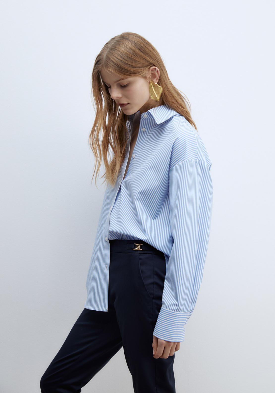 Sfera Capri trousers - Navy 4 Shaws Department Stores