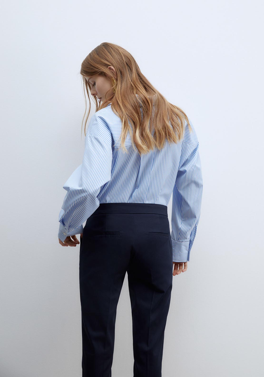 Sfera Capri trousers - Navy 6 Shaws Department Stores