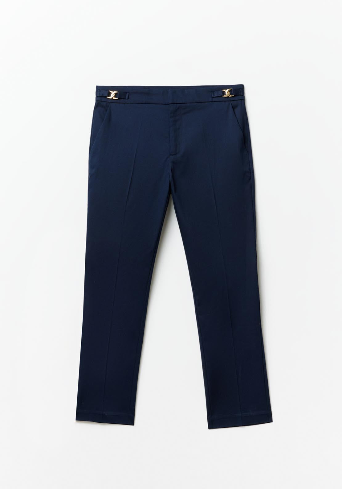 Sfera Capri trousers - Navy 7 Shaws Department Stores
