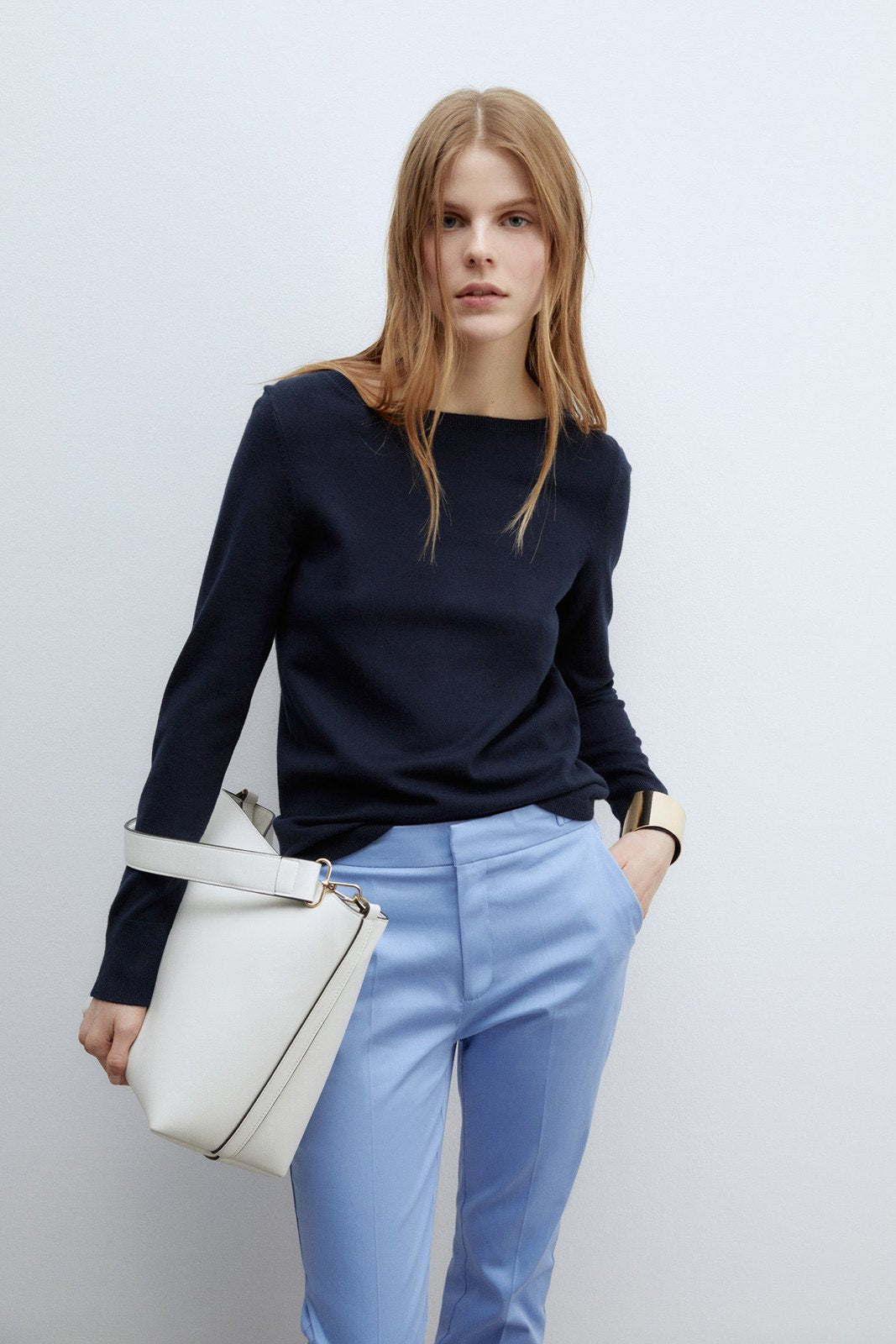 Sfera Capri trousers - Blue Light 2 Shaws Department Stores