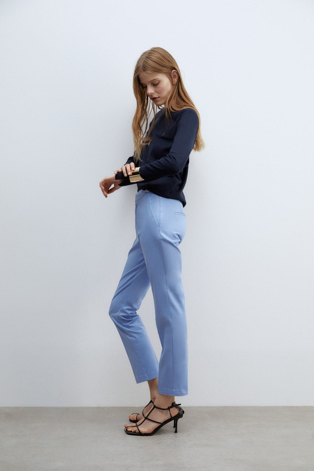 Sfera Capri trousers - Blue Light 6 Shaws Department Stores