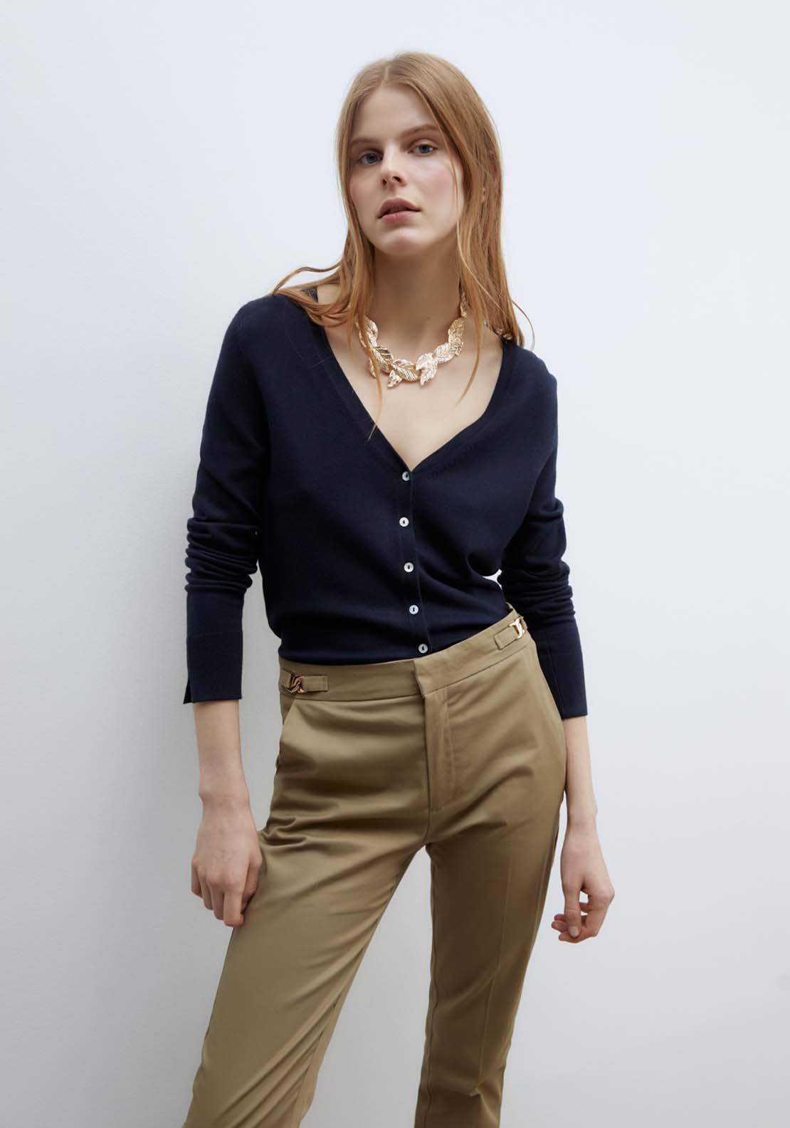 Sfera Capri trousers - Khaki 5 Shaws Department Stores