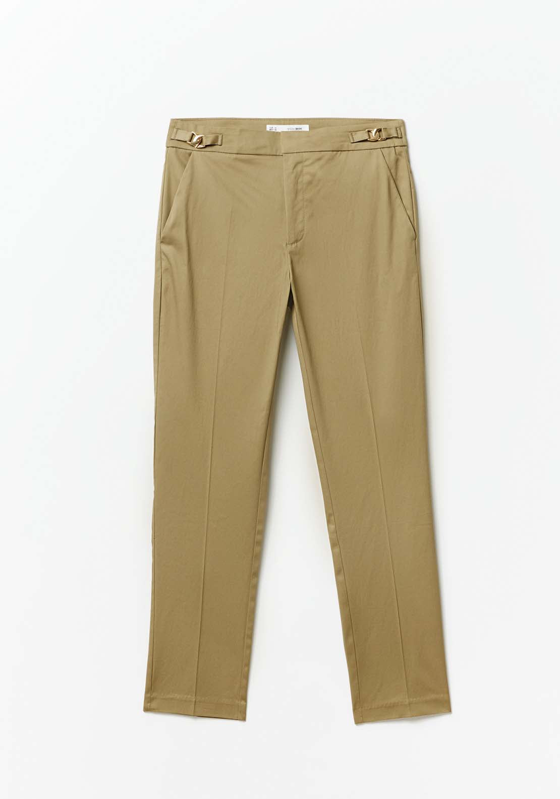 Sfera Capri trousers - Khaki 7 Shaws Department Stores