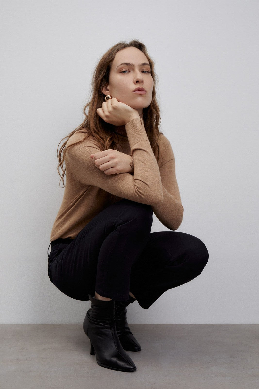 Sfera Belted chino trousers - Black 5 Shaws Department Stores