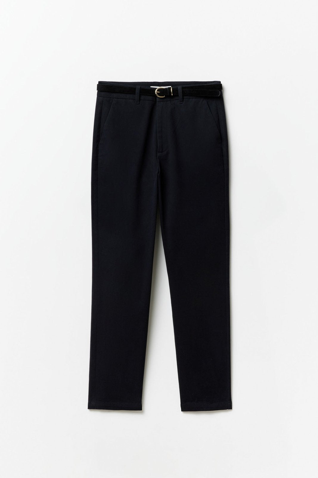 Sfera Belted chino trousers - Black 7 Shaws Department Stores
