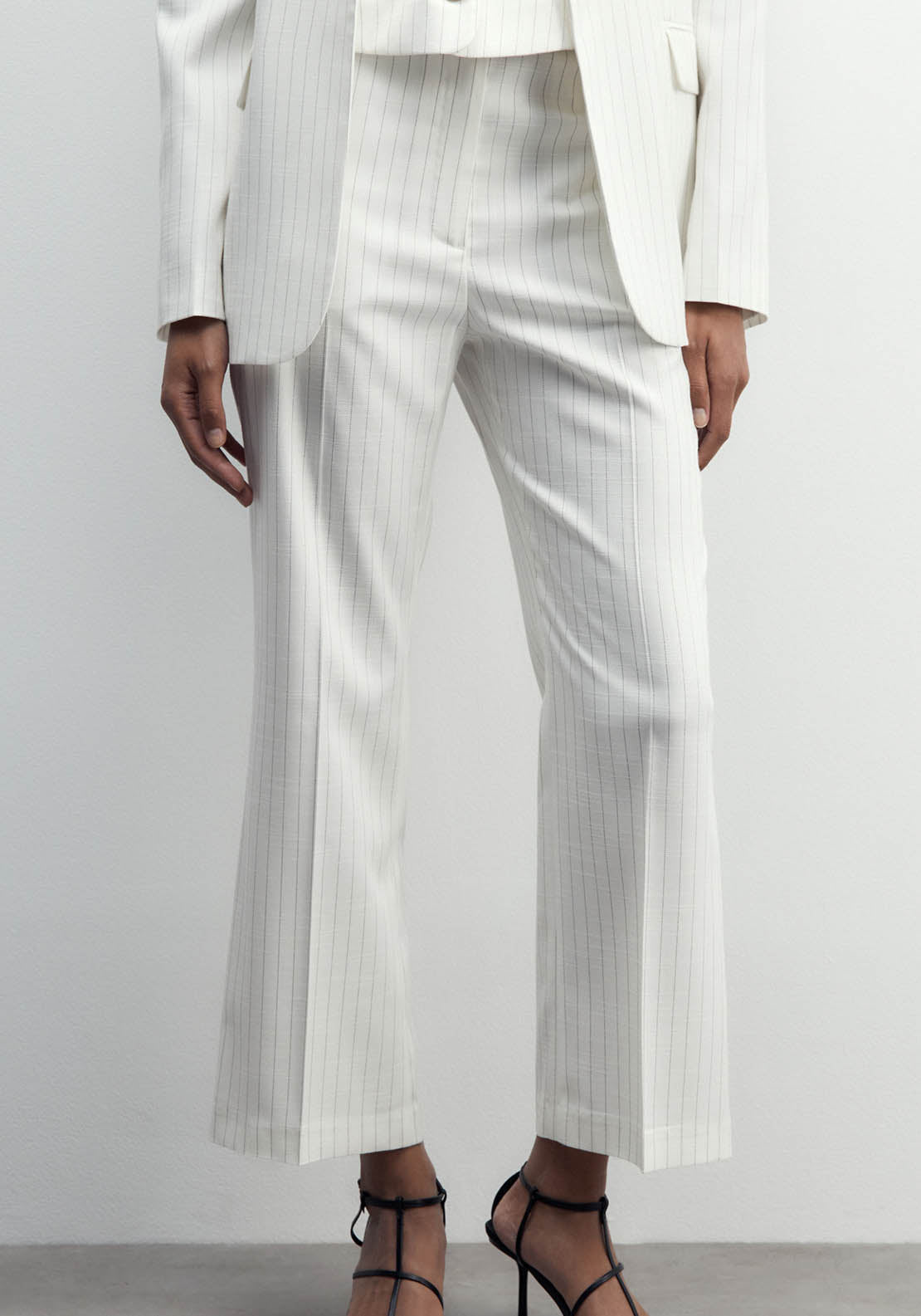 Sfera Stripes Suit Trousers - Black 2 Shaws Department Stores