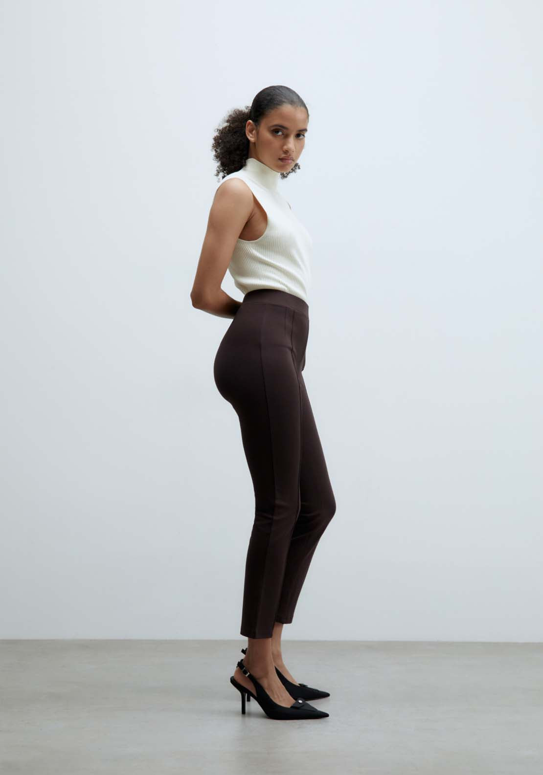 Sfera Ponte di roma leggings - Chocolate 3 Shaws Department Stores