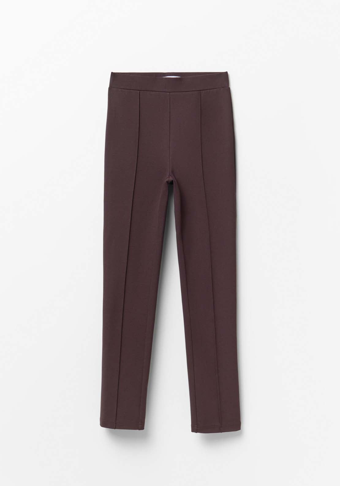 Knit Leggings - Brown