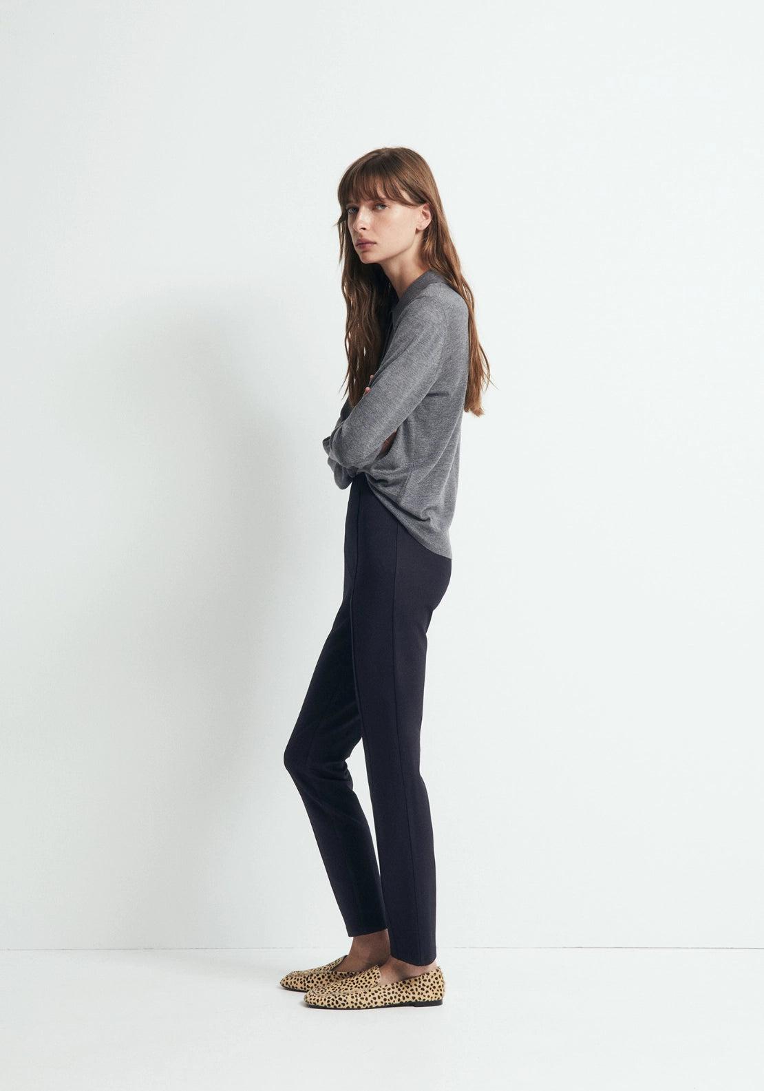 Straight Ponte Leggings - Blue