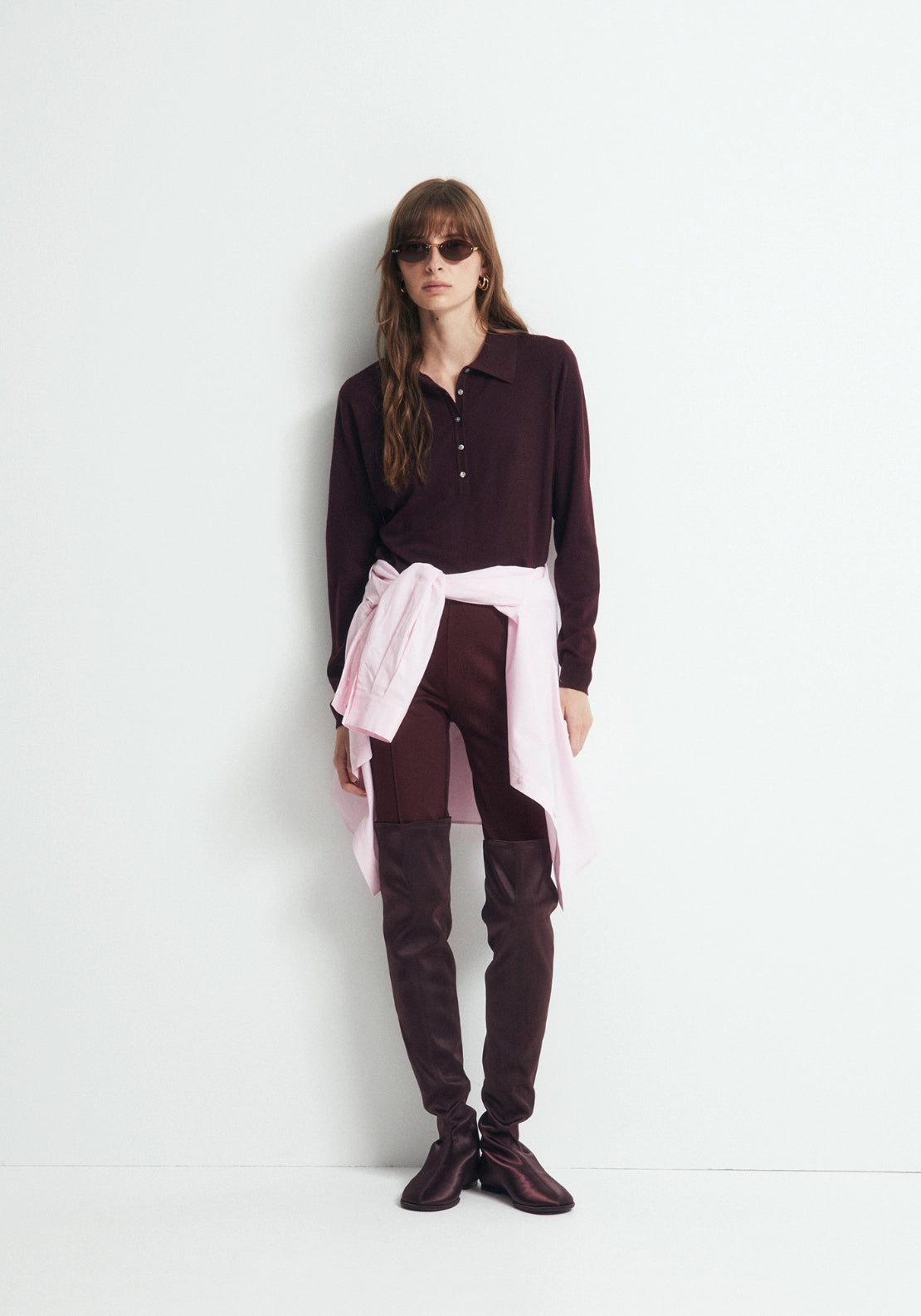 Straight Ponte Leggings - Red