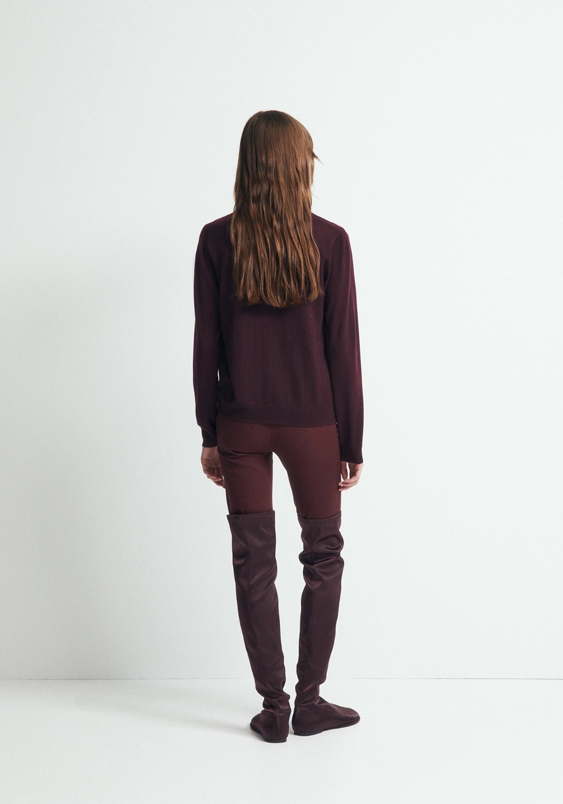 Straight Ponte Leggings - Red