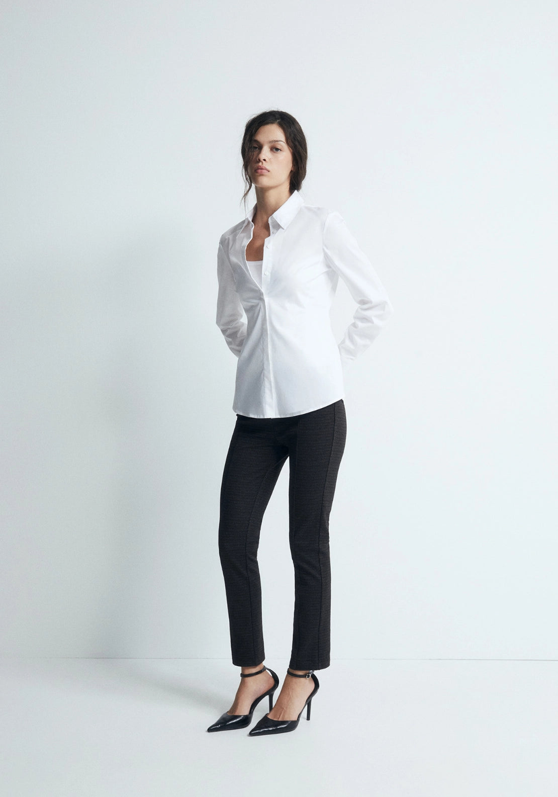 Tailored Leggings - Brown
