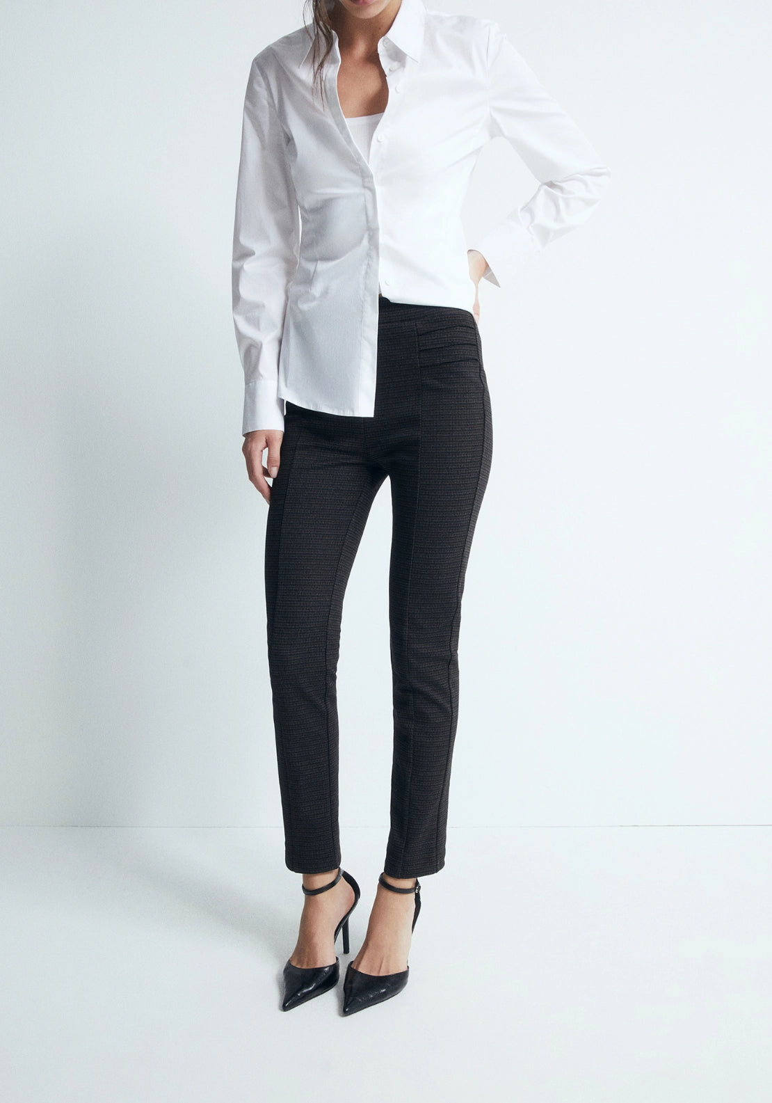 Tailored Leggings - Brown