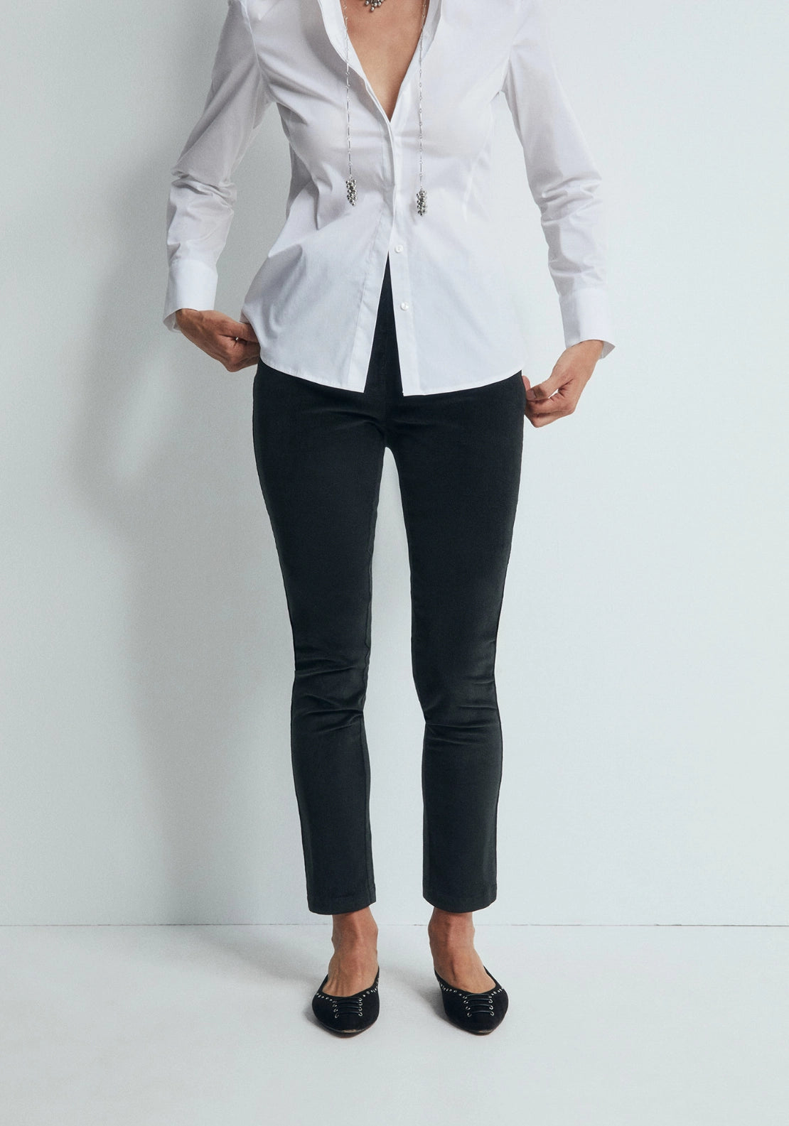 Micro Corduroy Leggings - Green