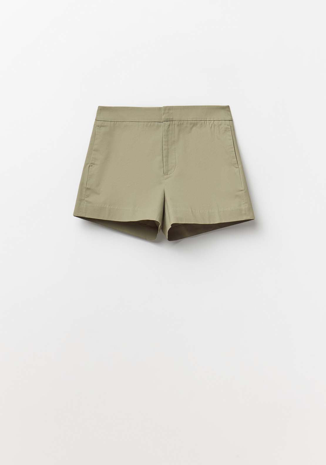 Plain Basic Shorts - Beige