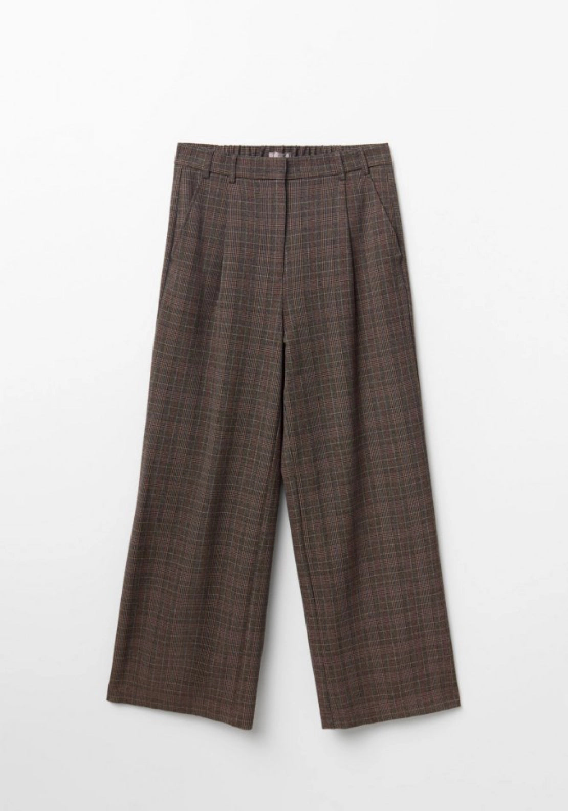 Pleated Elasticated Trousers - Green