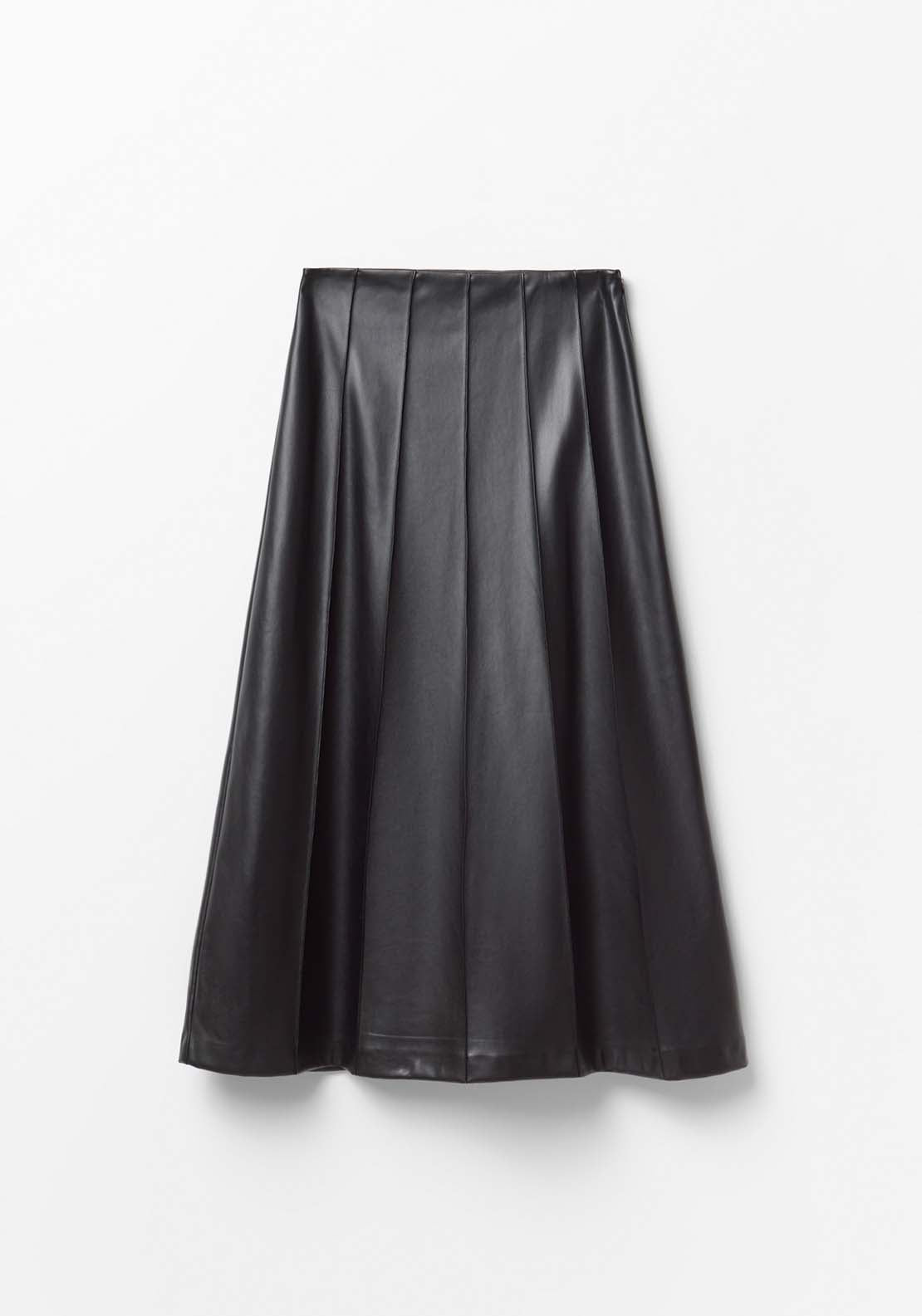 Seam Detail Skirt - Black