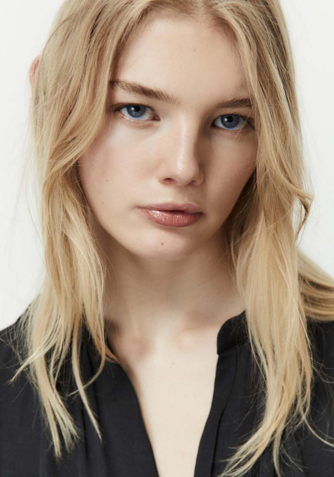 Sfera Plain loose-fit blouse - Black 5 Shaws Department Stores