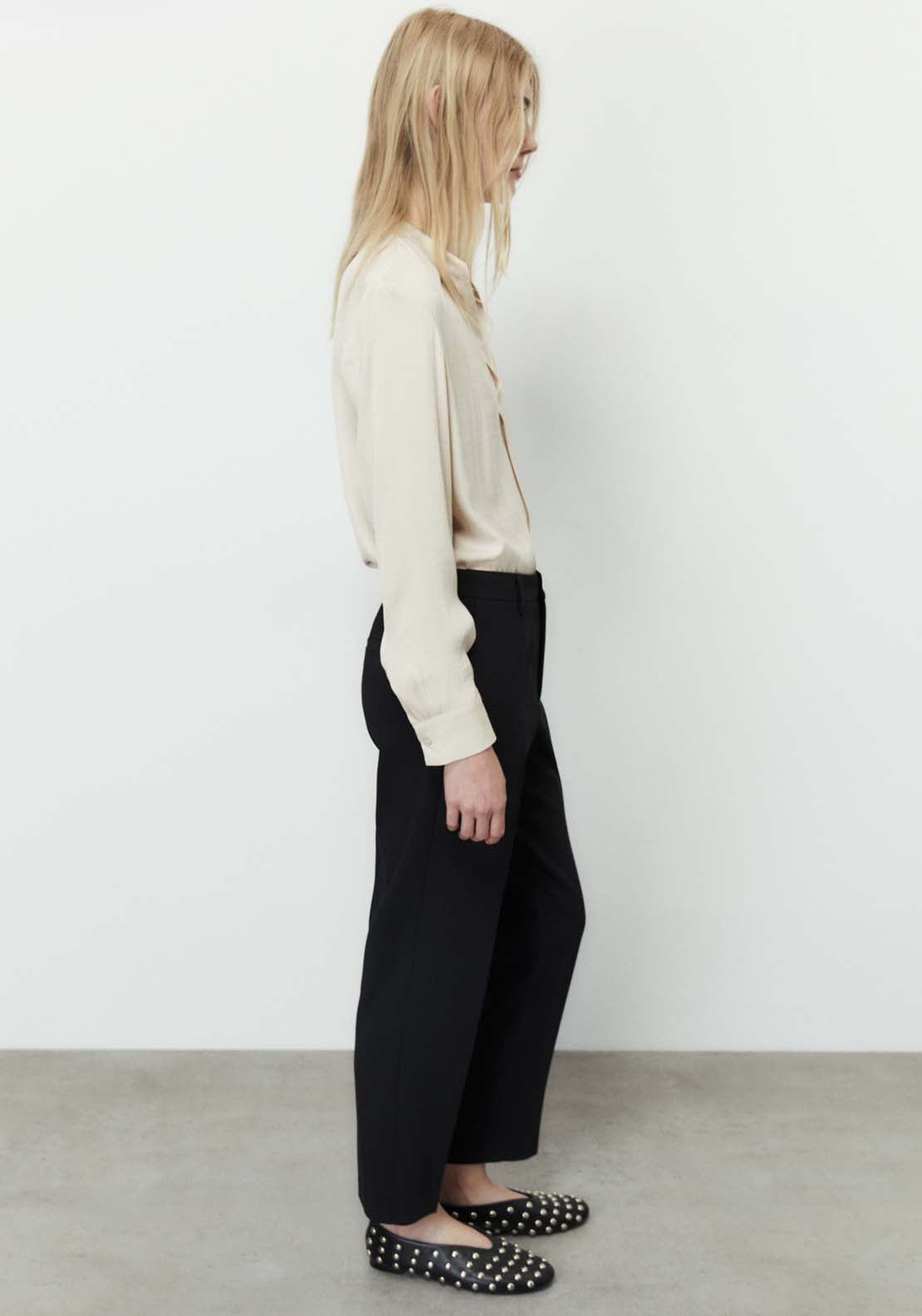 Sfera Plain loose-fit blouse - Camel 3 Shaws Department Stores